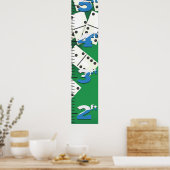 Groeigrafiek voor de Dominosen. Poster (Keuken)