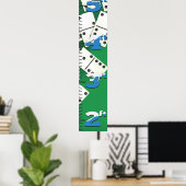 Groeigrafiek voor de Dominosen. Poster (Thuiskantoor)