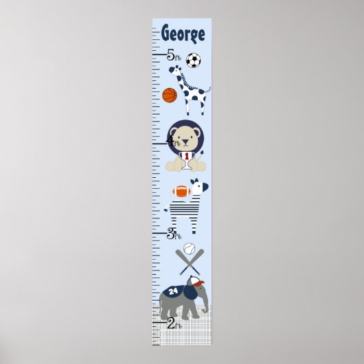 Groeigrafiek voor sport en dieren: 8 x 44! poster (Voorkant)