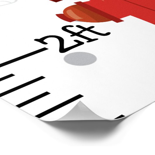 Groeikaart voor Fireman Groeiprogramma brandweerma Poster (Hoek)