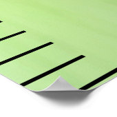 Groeikaart voor groene gepersonaliseerde kraamkame poster (Hoek)