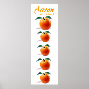 Groeikaart voor kinderen Oranje Blossom Destiny Ar Poster