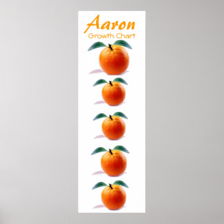 Groeikaart voor kinderen Oranje Blossom Destiny Ar Poster