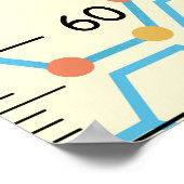 Groeikaart voor Schattige wetenschapper Poster (Hoek)