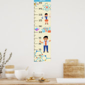Groeikaart voor Schattige wetenschapper Poster (Keuken)