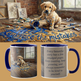 Groeimindset Hond Animalcore Therapie Kunst Mok