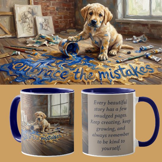 Groeimindset Hond Animalcore Therapie Kunst Mok