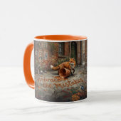 Groeimindset Vos Animalcore Therapie Kunst Mok (Voorkant links)