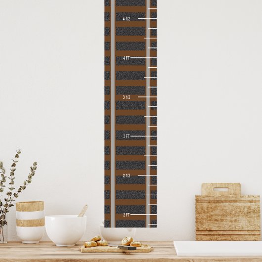 Groeioverzicht spoorwegen poster (Keuken)