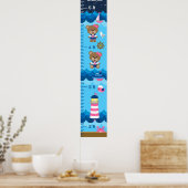 Groeioverzicht van de Nautical Girl Beer Pink and Poster (Keuken)