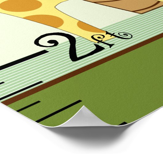 Groeioverzicht van oerwouden dieren blijft op 8 x  poster (Hoek)