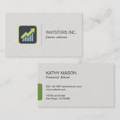 Groeipictogram | Investering Visitekaartje (Voorkant / Achterkant)