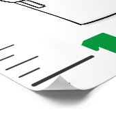 Groeischema voor de cartoon van elektronica poster (Hoek)