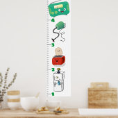 Groeischema voor de cartoon van elektronica poster (Keuken)