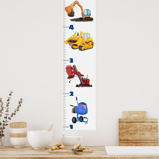 Groeischema voor de groei van de cartoon van het l poster (Keuken)