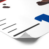 Groeischema voor de groei van de cartoon van het l poster (Hoek)