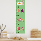 Groeischema voor ontbijtcartoon poster (Keuken)