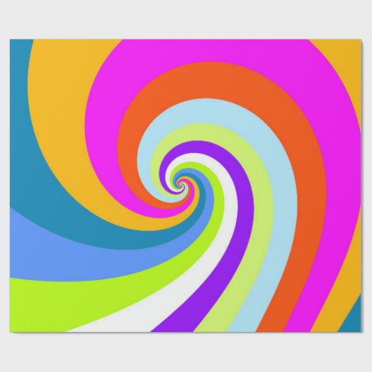 GROEISEN RETRO ONTWERP LOVELY  RAINBOW VIBES CADEAUPAPIER (Vlak)