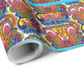 GROEISEN ZESTIGEN STYLE RETRO CHRISTMAS WRAPPING P CADEAUPAPIER (Rol Hoek)