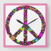 GROEISVREDESSIGN VIERKANTE KLOK (Voorkant)