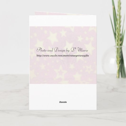 Groeitabel met Birthday Kaart (Achterkant)