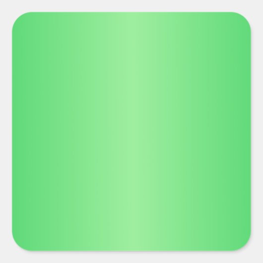 Groen3- Donker Pastel Groen en Licht Groen Gradiën Vierkante Sticker (Voorkant)