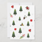 Groen 1 Foto Joy Eenvoudige Custom Kerstmis Feestdagenkaart (Achterkant)