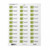 Groen 1 Snowflake:: De Etiketten van het Adres van (Full Sheet)