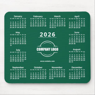 Groen 2026 Promotioneel Zakelijk Logo Muismat