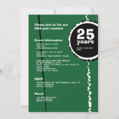 Groen 25 jaar klassenreüniefening kaart (Achterkant)