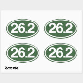 Groen 26,2 Sticker (volledige marathon Sticker) (Vel)