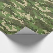 Groen 2 Camouflage-verpakkingspapier Cadeaupapier (Hoek)