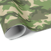 Groen 2 Camouflage-verpakkingspapier Cadeaupapier (Rol Hoek)