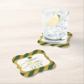 Groen 2 School College University Afstuderen Dag Kartonnen Onderzetters (Insitu)