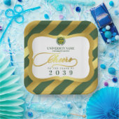 Groen 2 School College University Afstuderen Dag Papieren Bordje (Feest)