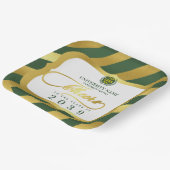 Groen 2 School College University Afstuderen Dag Papieren Bordje (Gebogen)