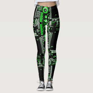 Groen 2 van de kring over leggings