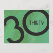 Groen 30 decennium briefkaart (Voorkant)