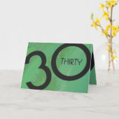 Groen 30 decennium kaart (Gele Bloem)