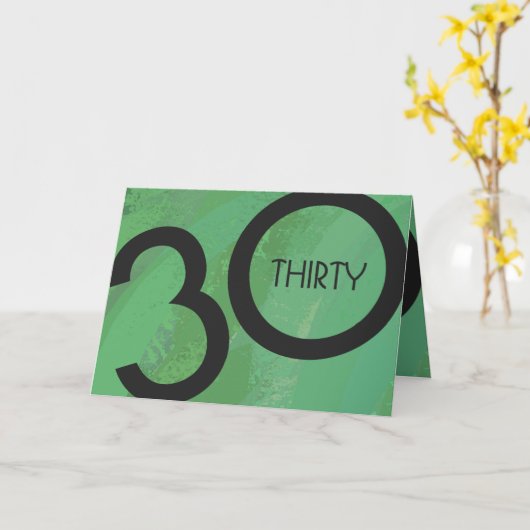 Groen 30 decennium kaart (Gele Bloem)