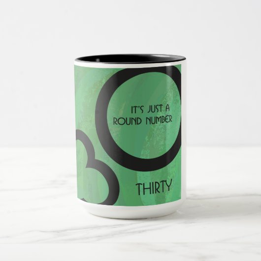 Groen 30 decennium mok (Midden)