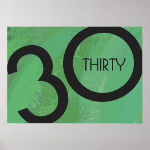 Groen 30 decennium poster
