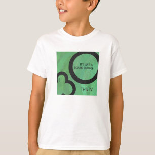 Groen 30 decennium t-shirt