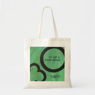 Groen 30 decennium tote bag