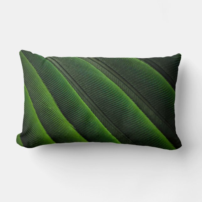 Groen 3D-behang Kussen (Voorkant)