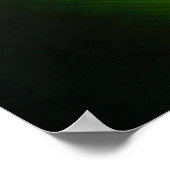 Groen 3D-behang Poster (Hoek)
