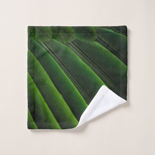 Groen 3D-behang Washandje (Wasdoekje)