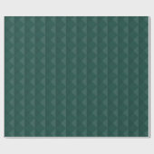 Groen 3D-diamantpatroon Cadeaupapier (Vlak)