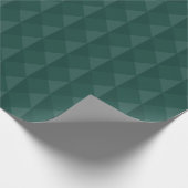 Groen 3D-diamantpatroon Cadeaupapier (Hoek)