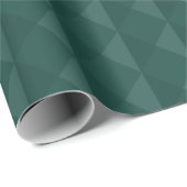 Groen 3D-diamantpatroon Cadeaupapier (Rol Hoek)